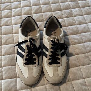 Naturalizer Black and Cream Sneakers